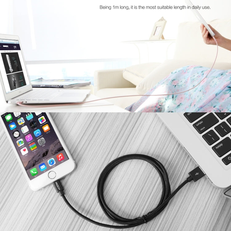 Câble de données/chargeur USB 3 m 3 A en métal tressé à 8 broches, 3 m 8 broches