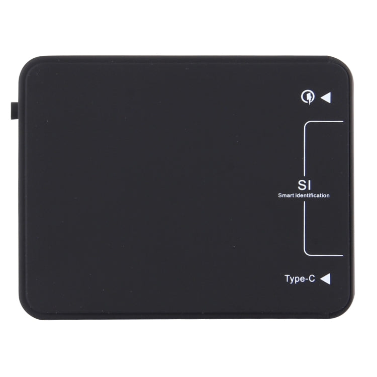 Q8118 1 Charge Rapide 3.0 + 4 USB à Identification Intelligente + 1 Chargeur USB de Bureau USB-C / Type-C 3.1