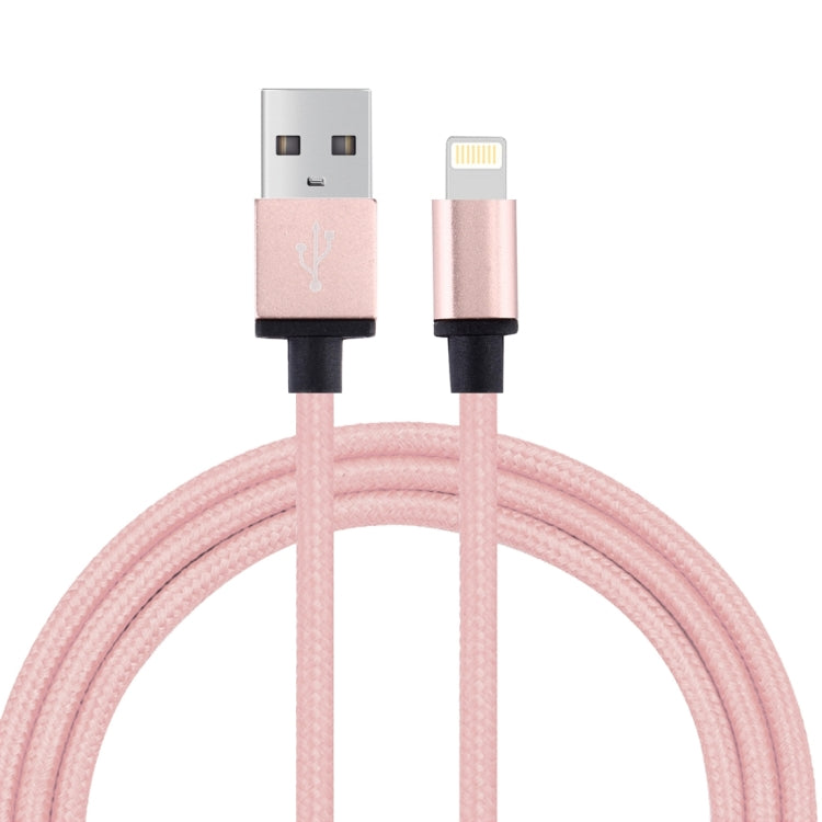 Câble de données/chargeur 1 m USB 2.0 8 broches à tête métallique tressée 58 conducteurs