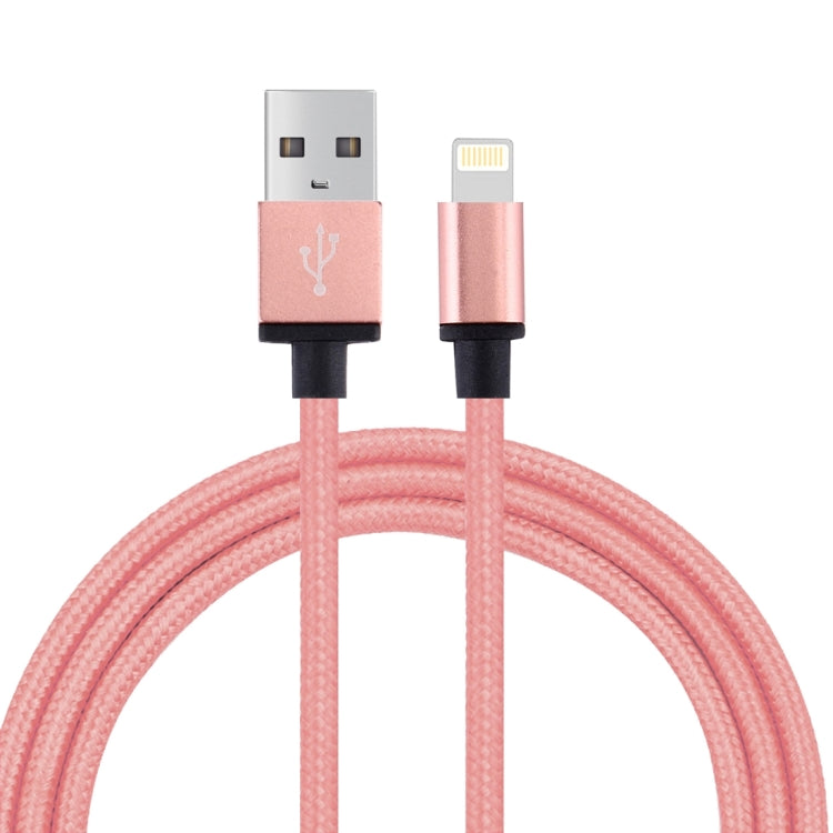 Câble de données/chargeur 1 m USB 2.0 8 broches à tête métallique tressée 58 conducteurs
