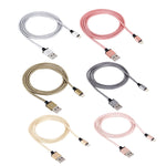 Câble de données/chargeur 1 m USB 2.0 8 broches à tête métallique tressée 58 conducteurs