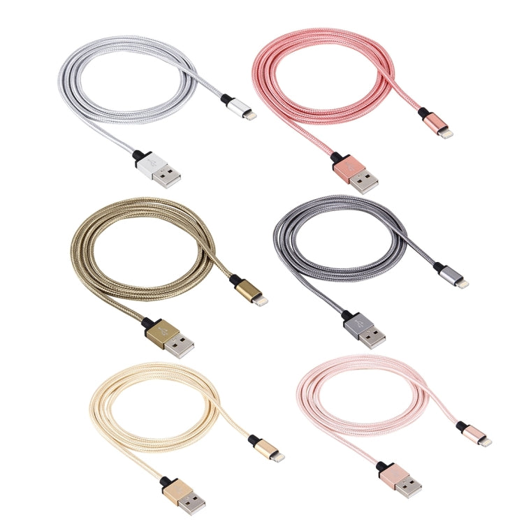 Câble de données/chargeur 1 m USB 2.0 8 broches à tête métallique tressée 58 conducteurs