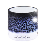 Haut-parleur stéréo Bluetooth A9 Mini portable anti-éblouissement avec lumière LED, micro intégré, support des appels mains libres et carte TF