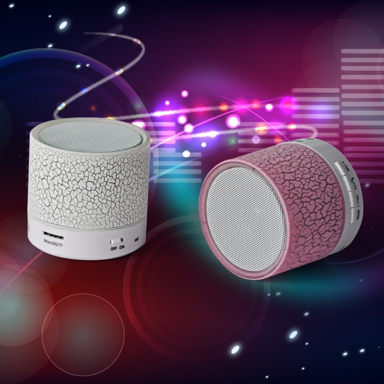 Haut-parleur stéréo Bluetooth A9 Mini portable anti-éblouissement avec lumière LED, micro intégré, support des appels mains libres et carte TF