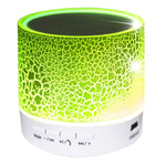Haut-parleur stéréo Bluetooth A9 Mini portable anti-éblouissement avec lumière LED, micro intégré, support des appels mains libres et carte TF