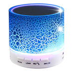 Haut-parleur stéréo Bluetooth A9 Mini portable anti-éblouissement avec lumière LED, micro intégré, support des appels mains libres et carte TF