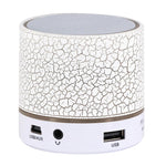 Haut-parleur stéréo Bluetooth A9 Mini portable anti-éblouissement avec lumière LED, micro intégré, support des appels mains libres et carte TF