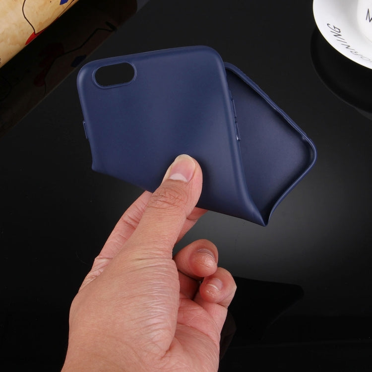 For iPhone 6 & 6s Solid Color TPU Protective Case Without Round Hole