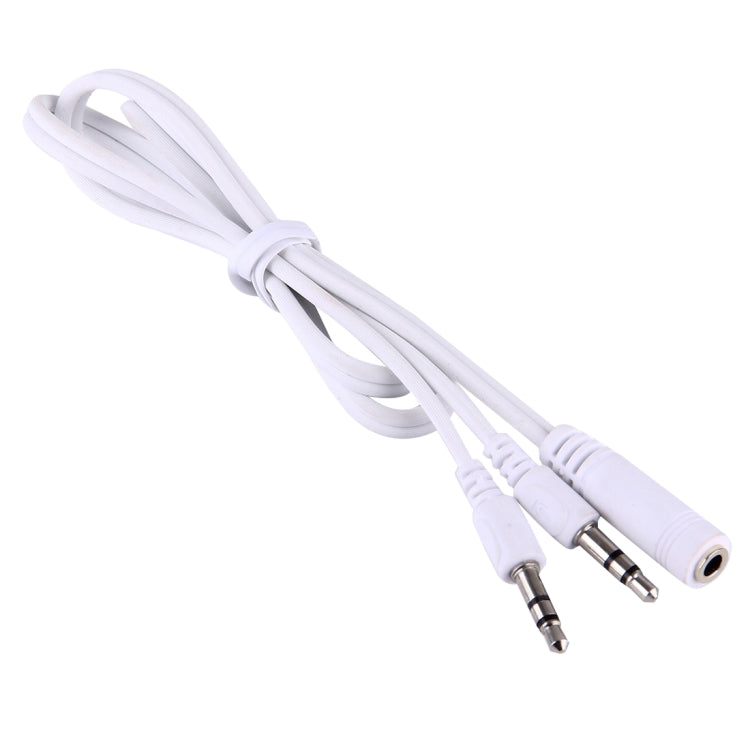 Câble audio Hi-Fi AUX 1M 3,5 mm double mâle vers prise femelle jack stéréo pour iPhone, iPad, Samsung, MP3, MP4, carte son, TV, radio-enregistreur, haut-parleur Bluetooth voiture, ordinateur, etc., 3,5 mm 2 mâles vers femelle