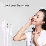 Câble audio Hi-Fi AUX 1M 3,5 mm double mâle vers prise femelle jack stéréo pour iPhone, iPad, Samsung, MP3, MP4, carte son, TV, radio-enregistreur, haut-parleur Bluetooth voiture, ordinateur, etc., 3,5 mm 2 mâles vers femelle