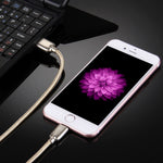 Câble de synchronisation de données et de chargement USB 8 broches vers iPhone/iPad, 1 m, tressé, 108 cœurs en cuivre