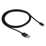 Câble de synchronisation de données et de chargement USB vers 8 broches pour iPhone, iPad, 1 m 3 A, diamètre : 4 cm