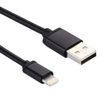 Câble de synchronisation de données et de chargement USB vers 8 broches pour iPhone, iPad, 1 m 3 A, diamètre : 4 cm