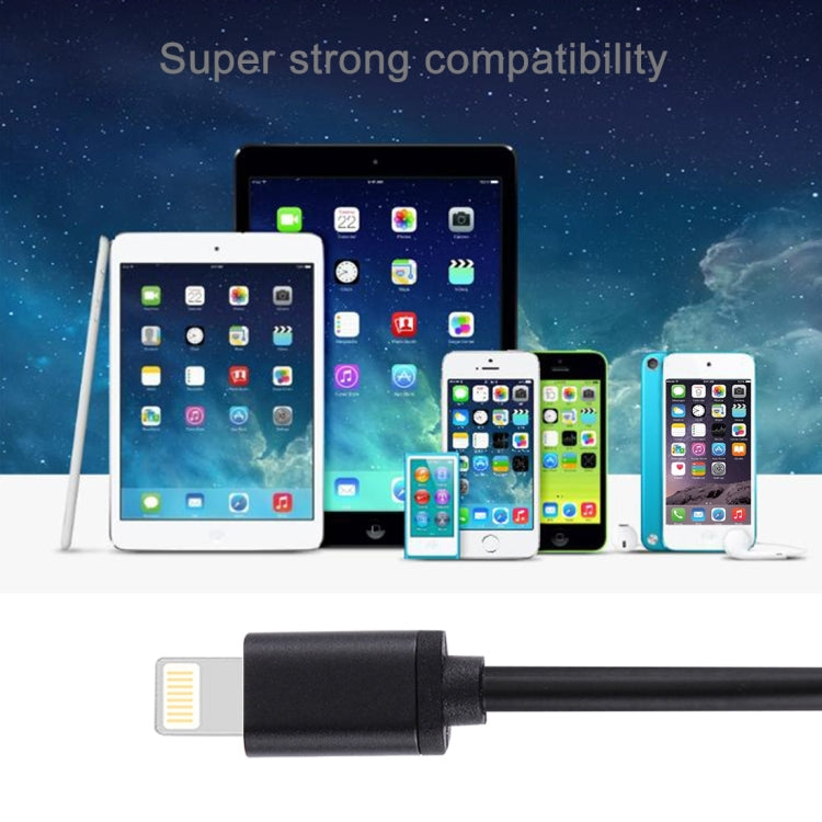 Câble de synchronisation de données et de chargement USB vers 8 broches pour iPhone, iPad, 1 m 3 A, diamètre : 4 cm