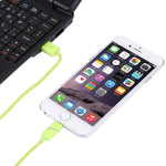 Câble de synchronisation de données USB 8 broches vers USB de 1 m, style boîte-cadeau circulaire à bobine, avec indicateur pour iPhone, iPad