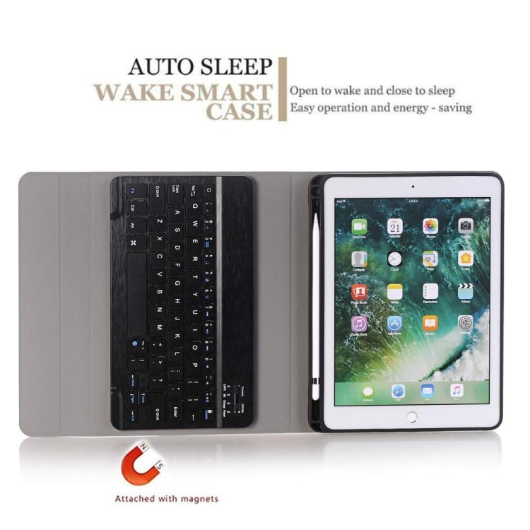 Étui en cuir horizontal rabattable pour tablette avec clavier Bluetooth détachable, support et porte-stylet pour iPad Pro 9,7 pouces, iPad Air, iPad Air 2, iPad 9,7 pouces (2017), iPad 9,7 pouces (2018), A07B Bleu, A07B Or Rose, A07B Noir, A07B Or