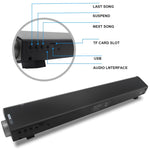 Barre de son LP-08 (CE0150) lecteur MP3 USB 2.1CH haut-parleur barre de son Bluetooth sans fil, CE0150 argent, CE0150 noir, CE0150 or