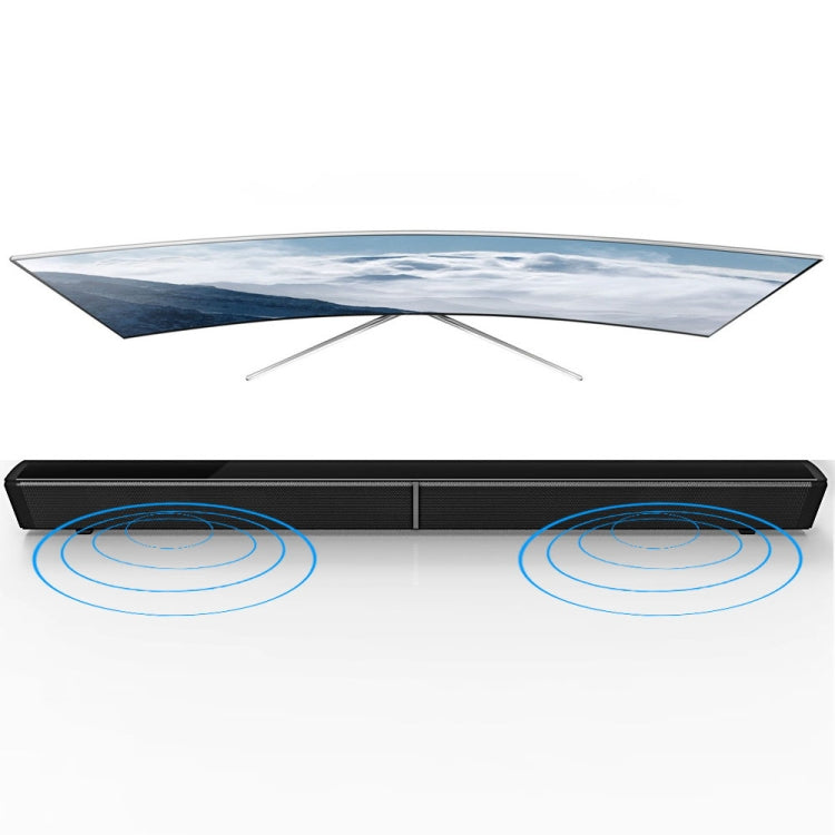 Barre de son LP-09 (CE0148) Enceinte de barre de son sans fil Bluetooth Home Cinéma avec télécommande, CE0148 Noir