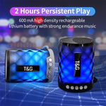 Haut-parleur Bluetooth portable mini T&G TG155 Bluetooth 4.2 avec lumières colorées