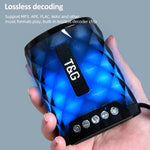 Haut-parleur Bluetooth portable mini T&G TG155 Bluetooth 4.2 avec lumières colorées