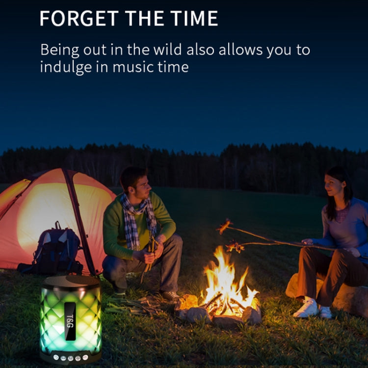 Haut-parleur Bluetooth portable mini T&G TG155 Bluetooth 4.2 avec lumières colorées