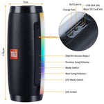 Haut-parleur Bluetooth portable mini T&G TG157 Bluetooth 4.2 avec lumières colorées mélodieuses