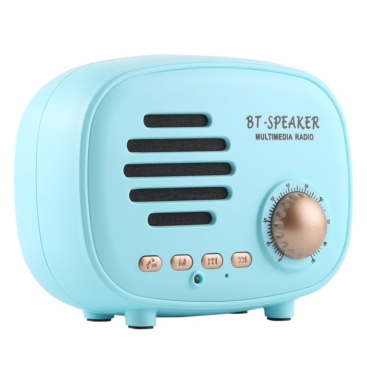 Haut-parleur Bluetooth rétro mini Q108 sans fil, support mains libres / carte TF / disque U / FM