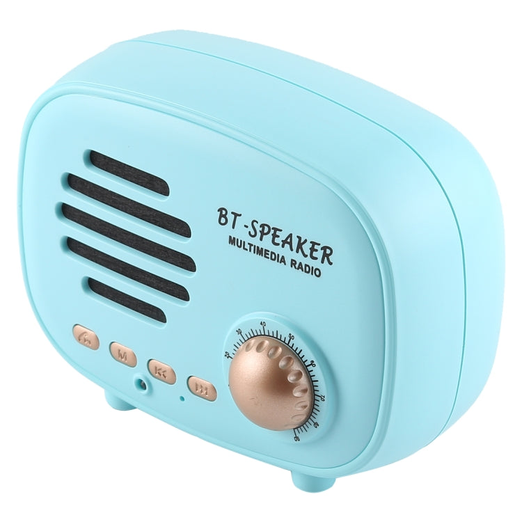 Haut-parleur Bluetooth rétro mini Q108 sans fil, support mains libres / carte TF / disque U / FM