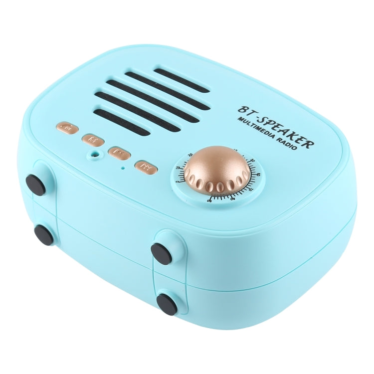 Haut-parleur Bluetooth rétro mini Q108 sans fil, support mains libres / carte TF / disque U / FM