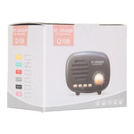 Haut-parleur Bluetooth rétro mini Q108 sans fil, support mains libres / carte TF / disque U / FM