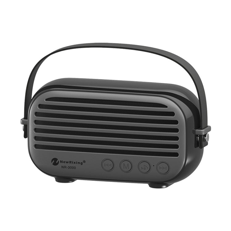 Enceinte Bluetooth domestique élégante NewRixing NR-3000 avec fonction appel mains libres, support carte TF & USB & FM & AUX
