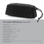 Enceinte Bluetooth portable extérieure NewRixing NR-4019 avec fonction appel mains libres, support carte TF & USB & FM & AUX