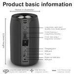 Enceinte Bluetooth sans fil ZEALOT S32 5W HiFi Bass, support mains libres / USB / AUX, S32