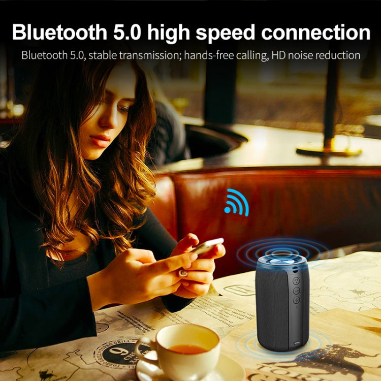 Enceinte Bluetooth sans fil ZEALOT S32 5W HiFi Bass, support mains libres / USB / AUX, S32
