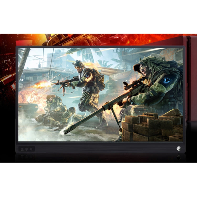 Écran portable HD 15,6 pouces 1080P grand angle 178 degrés pour ordinateur de bureau / console de jeu / écran simultané / PS4 / PS3 / XBox, avec interfaces Mini HDMI & Micro USB & 2 USB-C / Type-C