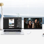 Écran portable HD 15,6 pouces 1080P grand angle 178 degrés pour ordinateur de bureau / console de jeu / écran simultané / PS4 / PS3 / XBox, avec interfaces Mini HDMI & Micro USB & 2 USB-C / Type-C