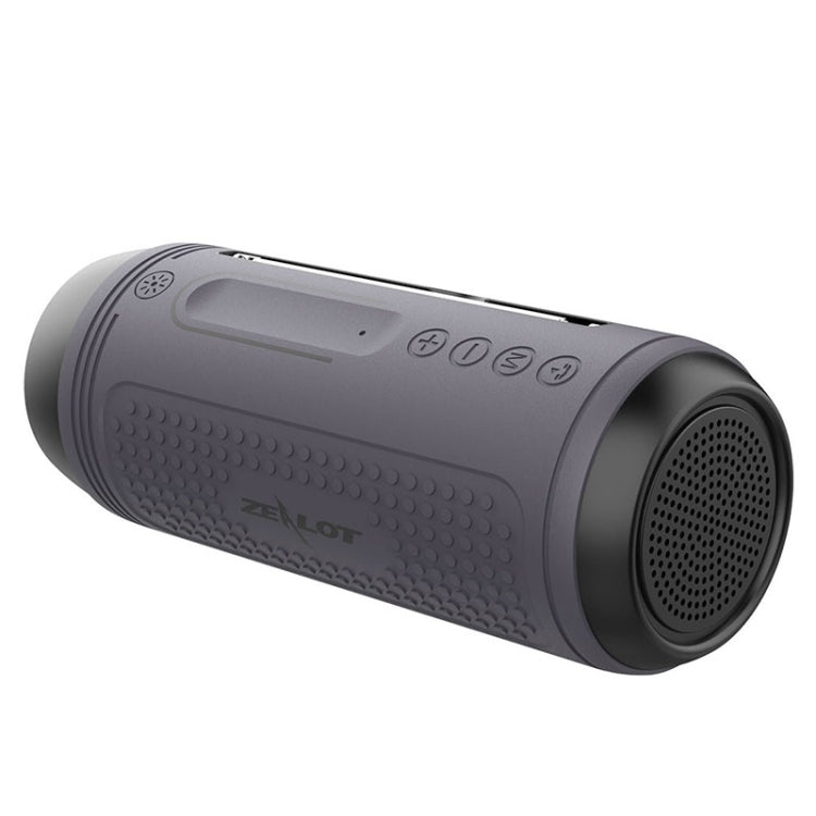 Enceinte Bluetooth sans fil multifonctionnelle ZEALOT A1 Bass, microphone intégré, support appels Bluetooth & AUX & carte TF & lumières LED