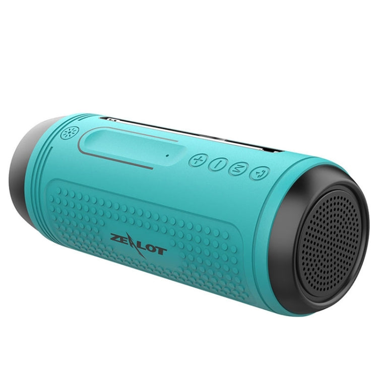 Enceinte Bluetooth sans fil multifonctionnelle ZEALOT A1 Bass, microphone intégré, support appels Bluetooth & AUX & carte TF & lumières LED