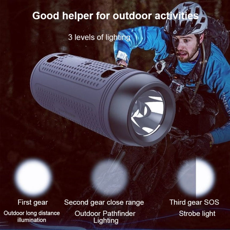 Enceinte Bluetooth sans fil multifonctionnelle ZEALOT A1 Bass, microphone intégré, support appels Bluetooth & AUX & carte TF & lumières LED