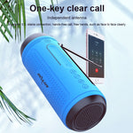 Enceinte Bluetooth sans fil multifonctionnelle ZEALOT A1 Bass, microphone intégré, support appels Bluetooth & AUX & carte TF & lumières LED