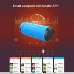 Enceinte Bluetooth sans fil multifonctionnelle ZEALOT A1 Bass, microphone intégré, support appels Bluetooth & AUX & carte TF & lumières LED
