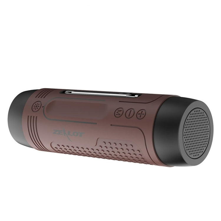 Enceinte Bluetooth sans fil multifonctionnelle ZEALOT A2 Bass, microphone intégré, support appels Bluetooth & AUX & carte TF & lumières LED