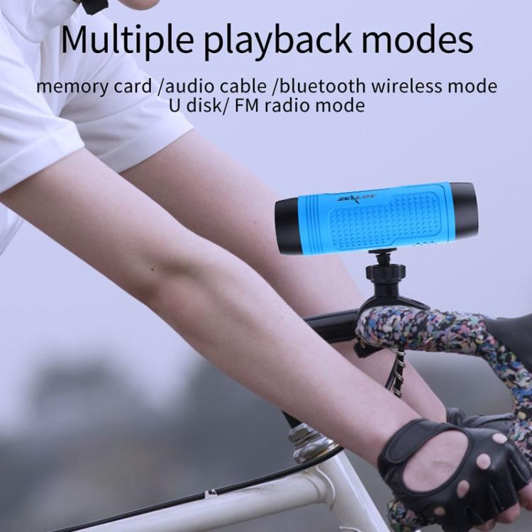 Enceinte Bluetooth sans fil multifonctionnelle ZEALOT A2 Bass, microphone intégré, support appels Bluetooth & AUX & carte TF & lumières LED