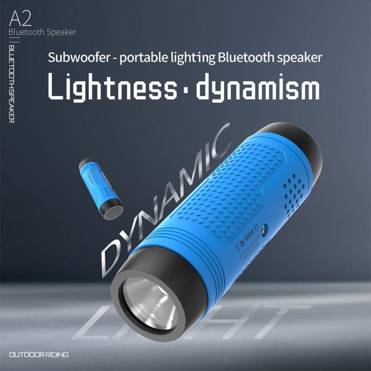 Enceinte Bluetooth sans fil multifonctionnelle ZEALOT A2 Bass, microphone intégré, support appels Bluetooth & AUX & carte TF & lumières LED