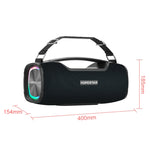 Enceinte Bluetooth portable extérieure HOPESTAR A6X TWS avec lumières musicales colorées, prise en charge Power Bank & appel mains libres & disque U & carte TF & AUX 3,5 mm, A6X Noir, A6X Vert