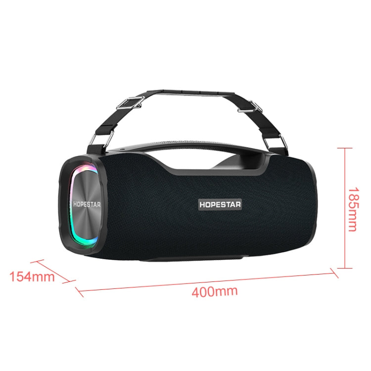Enceinte Bluetooth portable extérieure HOPESTAR A6X TWS avec lumières musicales colorées, prise en charge Power Bank & appel mains libres & disque U & carte TF & AUX 3,5 mm, A6X Noir, A6X Vert