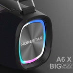 Enceinte Bluetooth portable extérieure HOPESTAR A6X TWS avec lumières musicales colorées, prise en charge Power Bank & appel mains libres & disque U & carte TF & AUX 3,5 mm, A6X Noir, A6X Vert