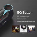 Enceinte Bluetooth portable extérieure HOPESTAR A6X TWS avec lumières musicales colorées, prise en charge Power Bank & appel mains libres & disque U & carte TF & AUX 3,5 mm, A6X Noir, A6X Vert