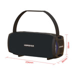 Enceinte Bluetooth portable extérieure étanche HOPESTAR H24 Pro TWS à texture tissée avec lumière rythmique, prise en charge appel mains libres & disque U & carte TF & AUX 3,5 mm & FM, H24 Pro Noir, H24 Pro Gris, H24 Pro Bleu, H24 Pro Rouge
