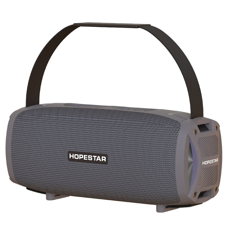 Enceinte Bluetooth portable extérieure étanche HOPESTAR H24 Pro TWS à texture tissée avec lumière rythmique, prise en charge appel mains libres & disque U & carte TF & AUX 3,5 mm & FM, H24 Pro Noir, H24 Pro Gris, H24 Pro Bleu, H24 Pro Rouge